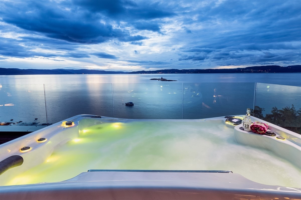 Takterrassen er dimensjonert for Jacuzzi. Galleribilde