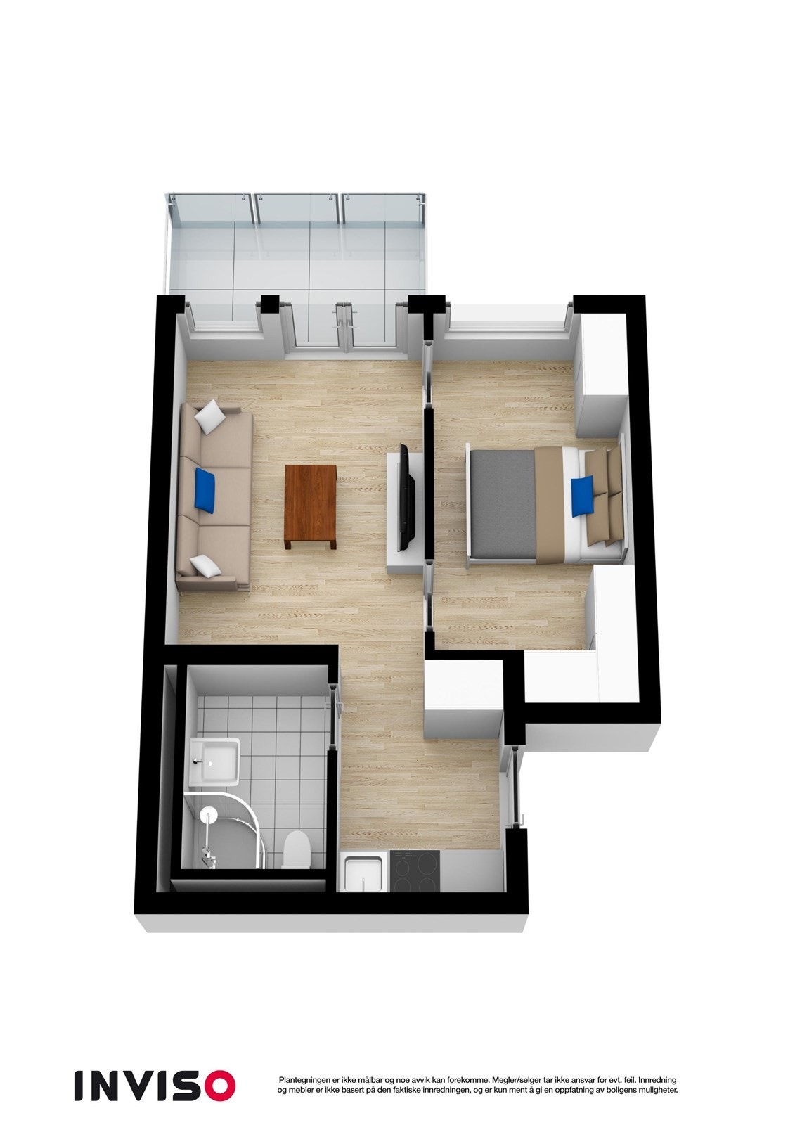 Plantegning 3D. Galleribilde