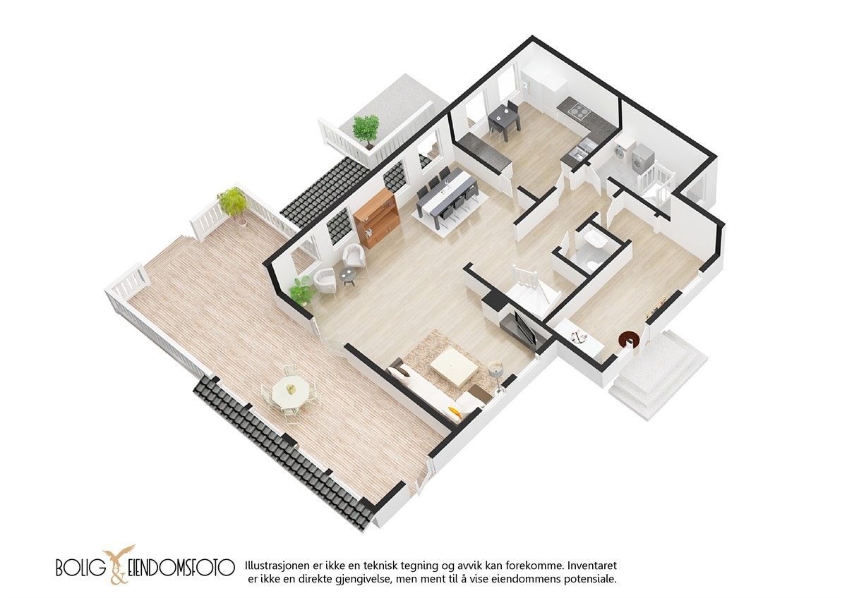 Plantegning 1.etg. Galleribilde