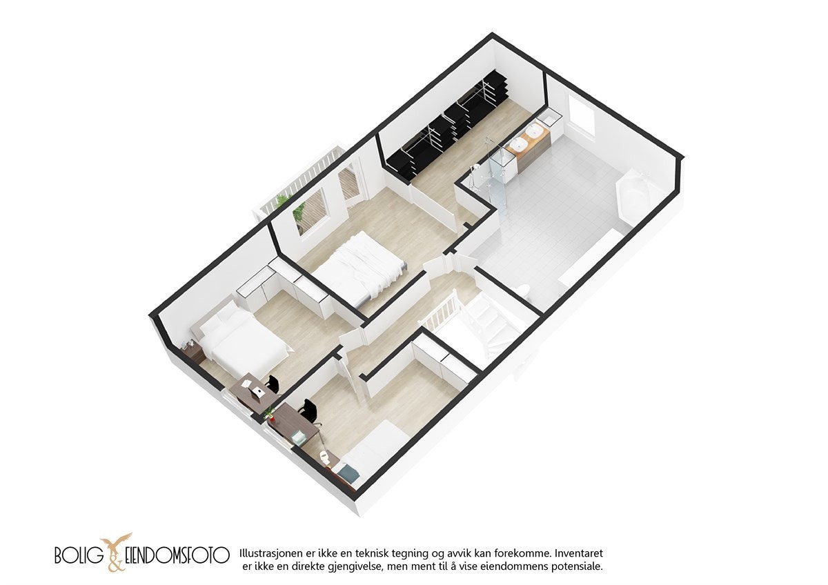 Plantegning 2.etg. Galleribilde