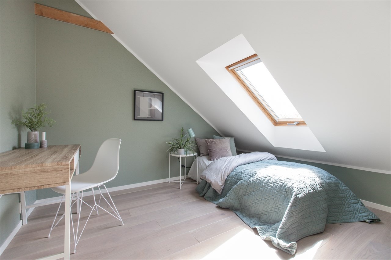 Leilighetens andre soverom har en størrelse på 6,2 m². Galleribilde