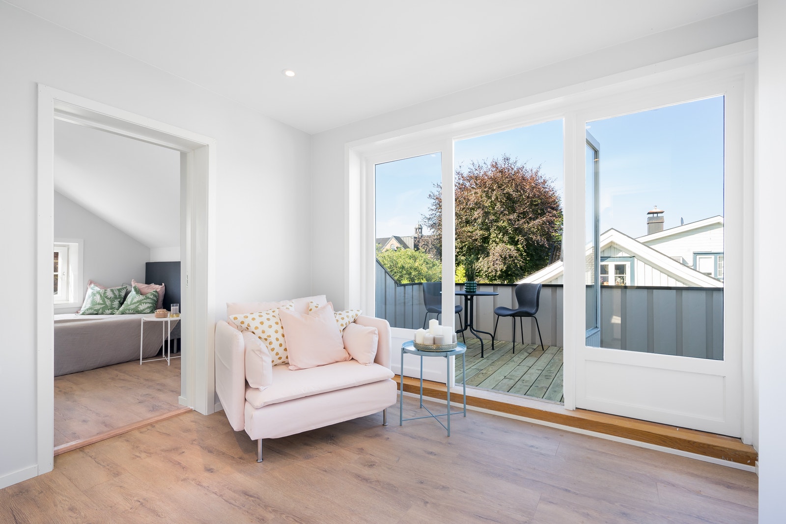 Fellesområde i andre etasje ink balkong Galleribilde