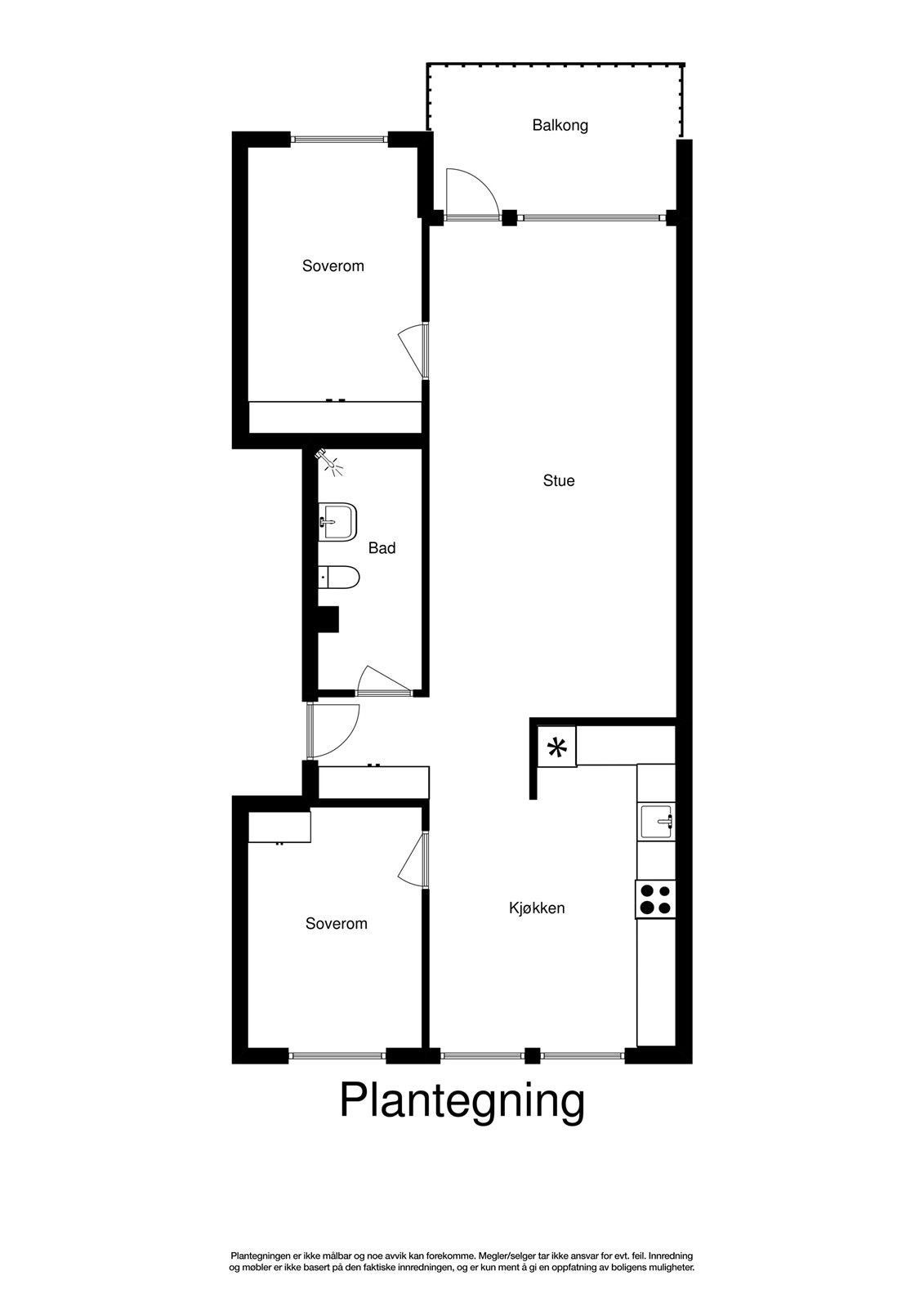 Plantegning Galleribilde