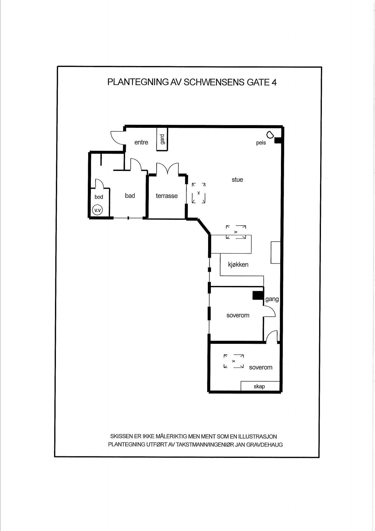 Plantegning Galleribilde