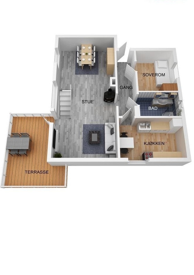 Plan 1-etg Galleribilde