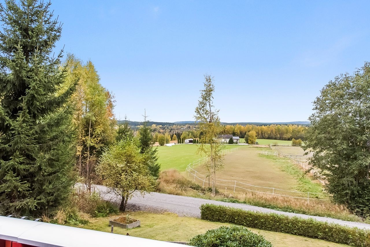 Fin utsikt over landskapet fra terrassen Galleribilde