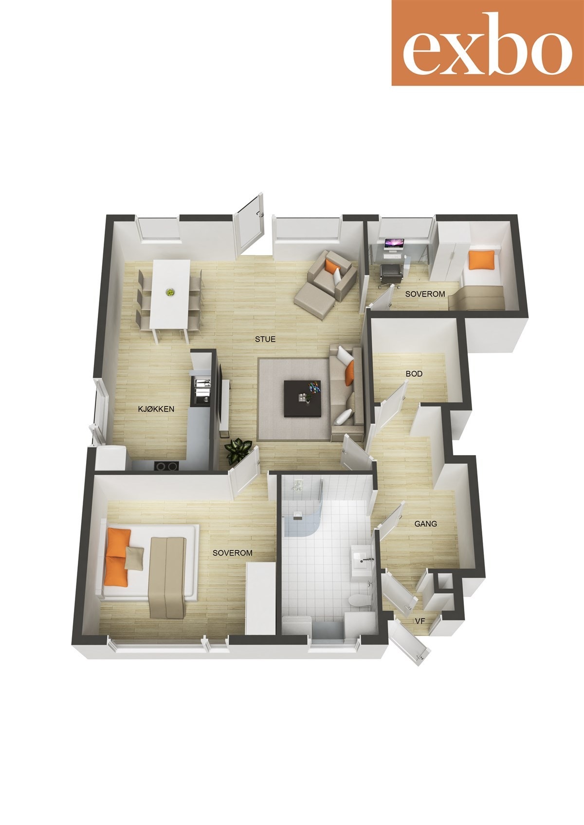 Plantegning Galleribilde