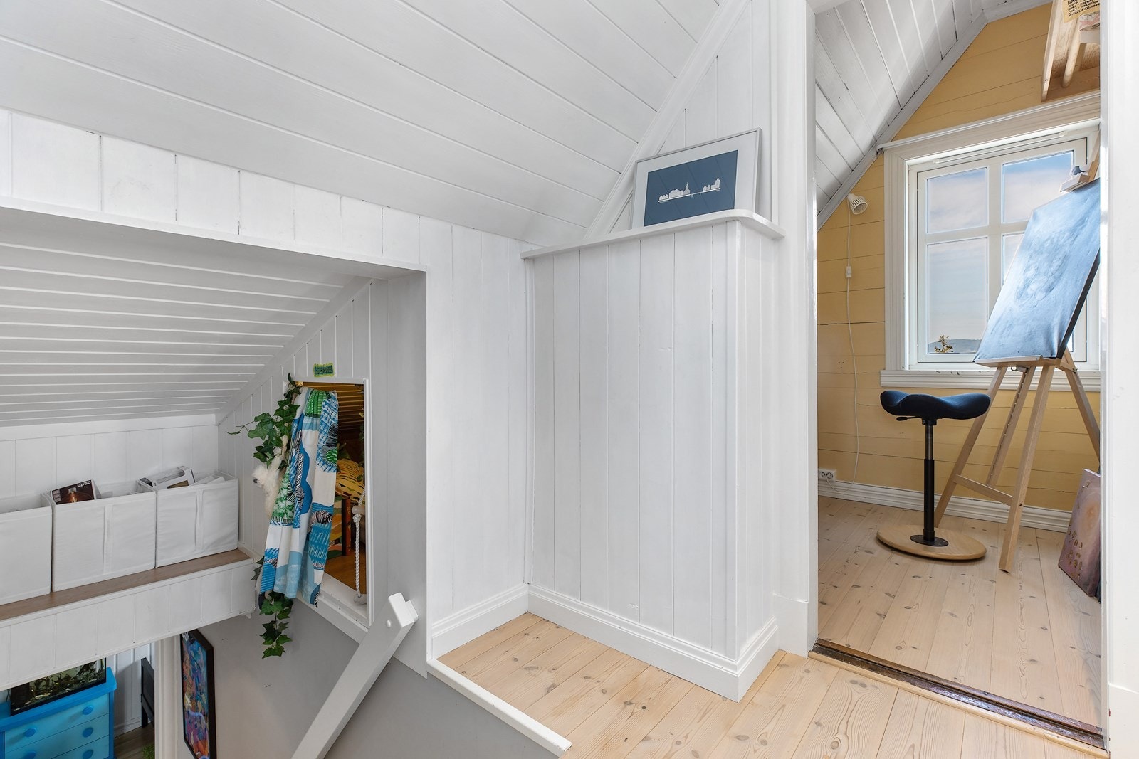 Trappen tar oss opp til 2. etasje. Galleribilde