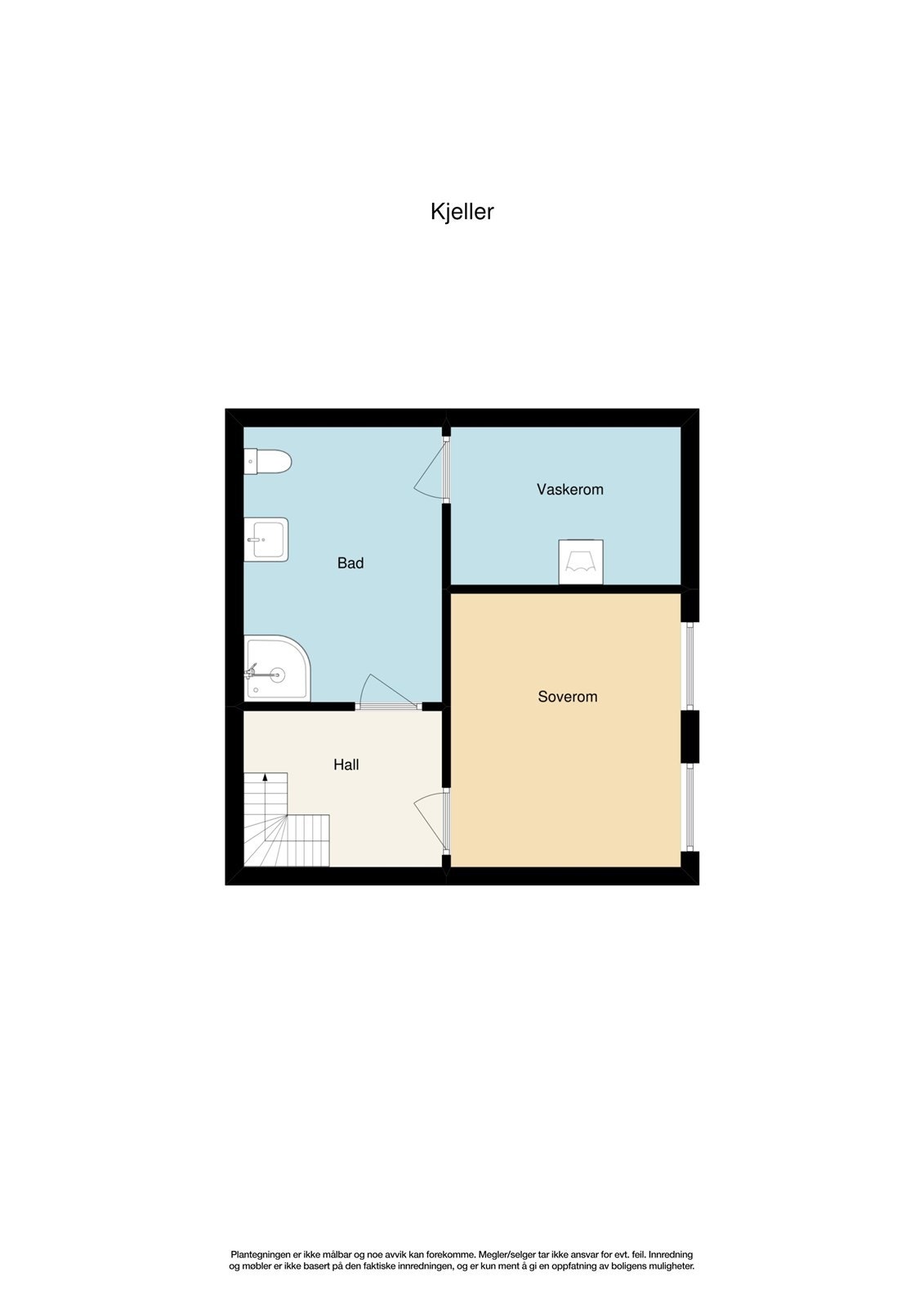 Plantegning kjeller. Galleribilde