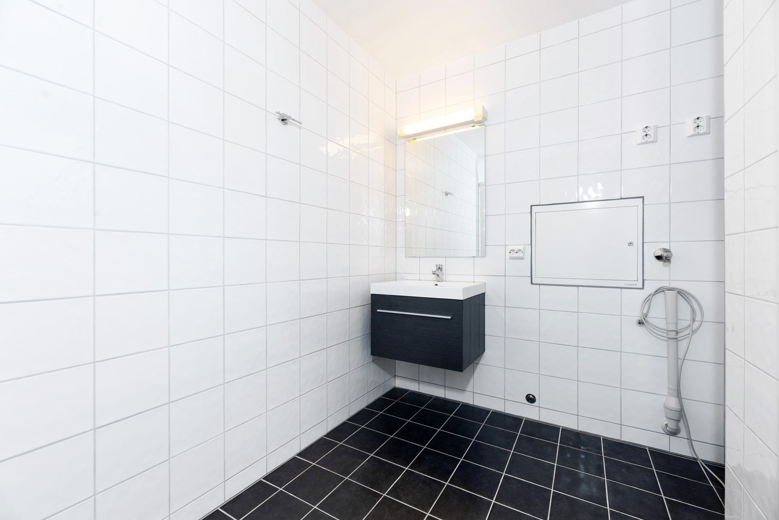 Man har også opplegg for vaskemaskin. Galleribilde