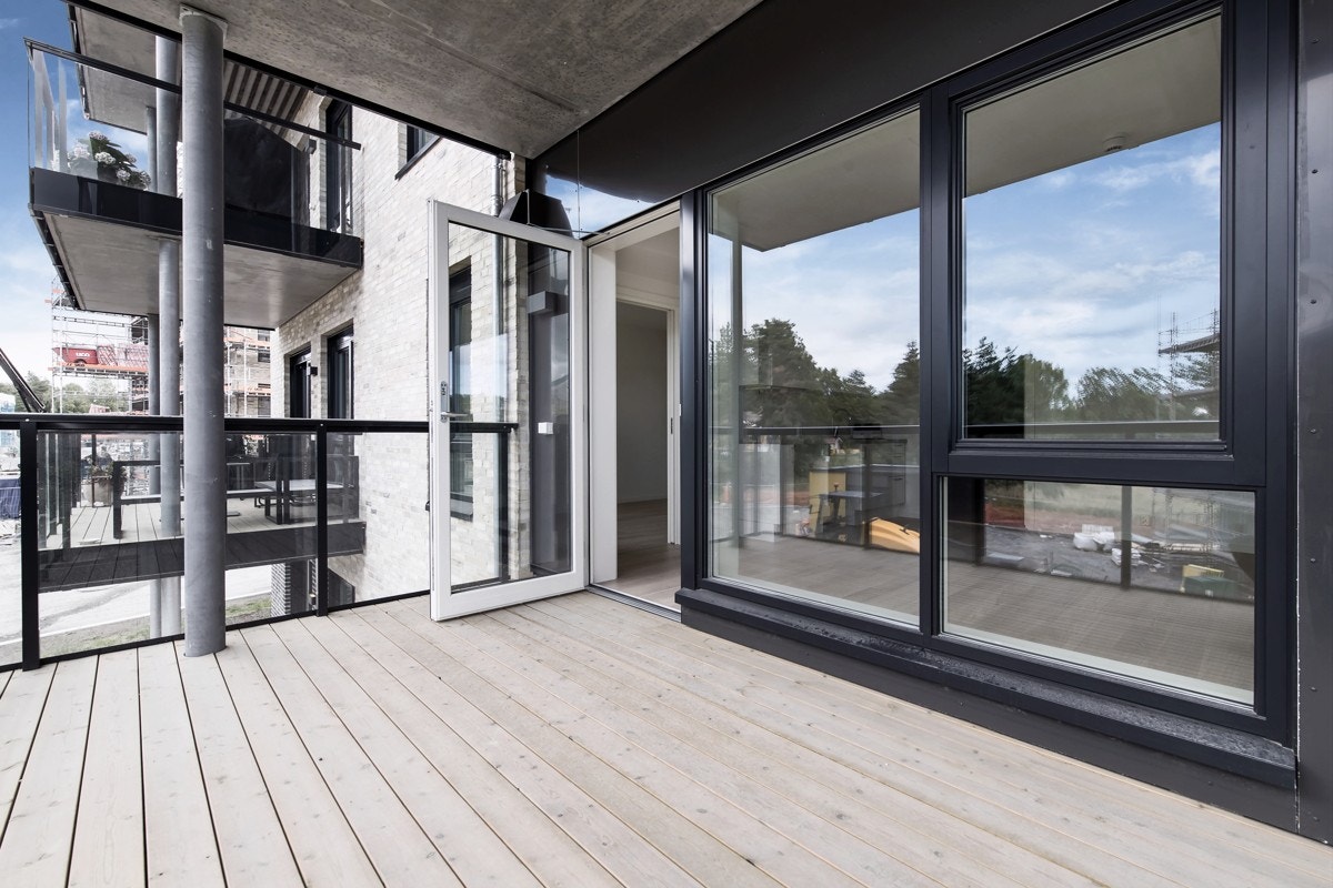 Stor overbygget balkong Galleribilde