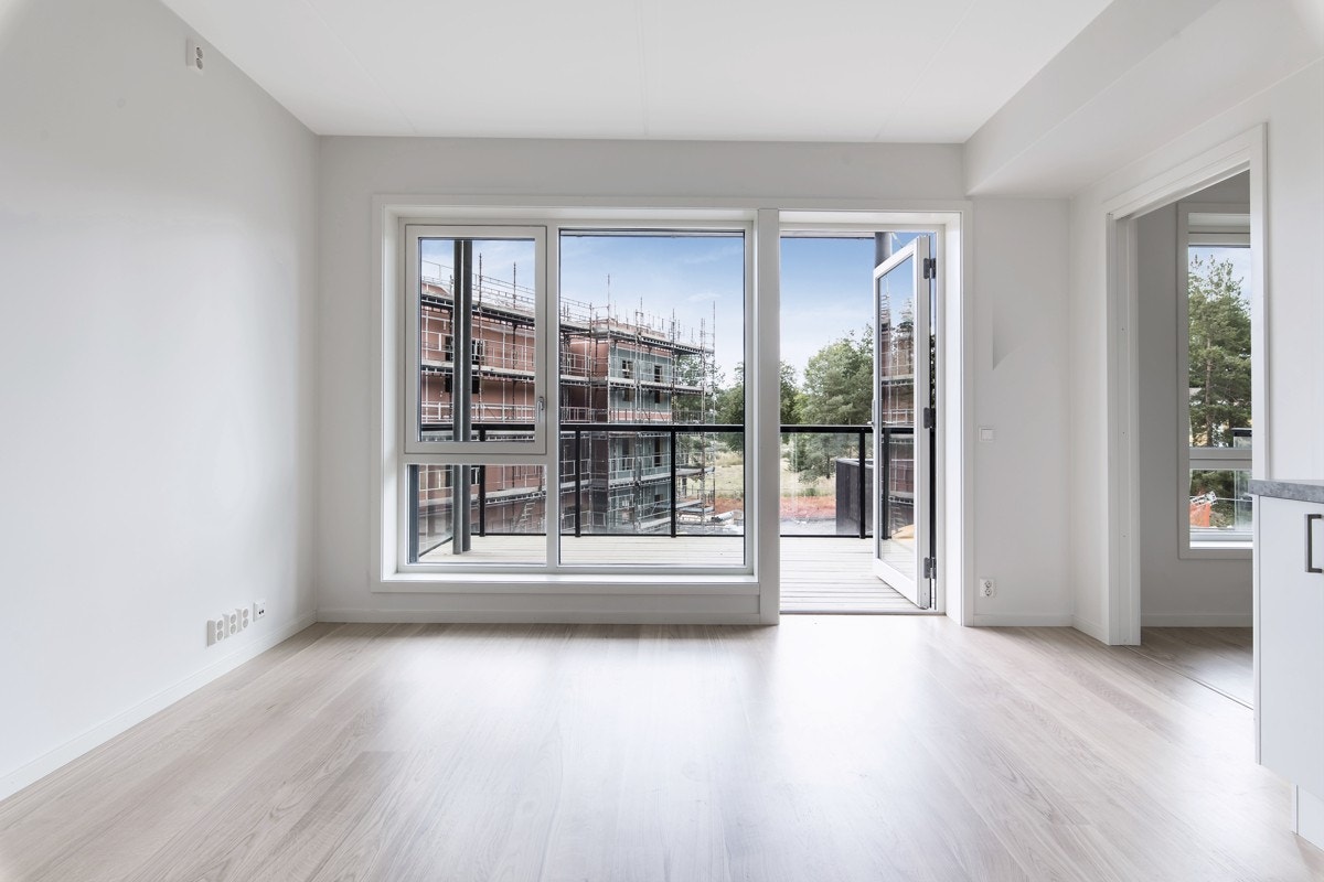 Stuen med utgang til stor overbygget balkong Galleribilde