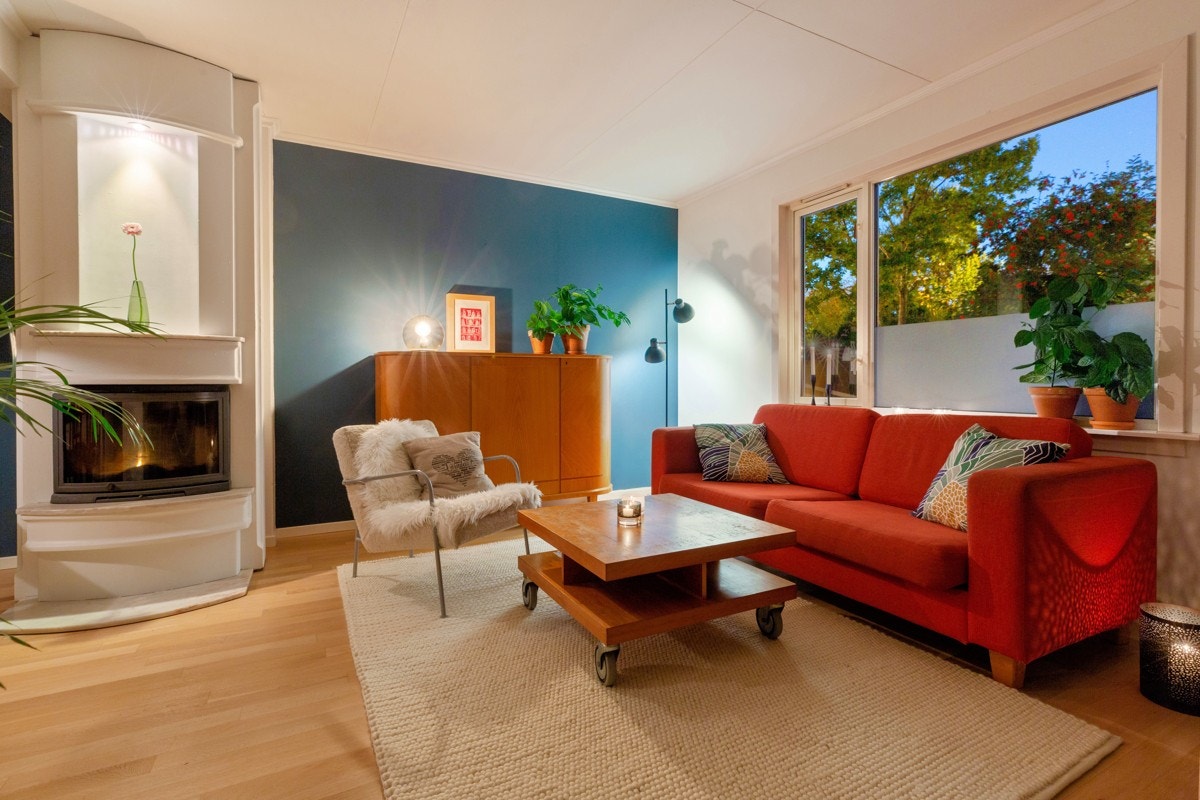 Kveld i stue Galleribilde