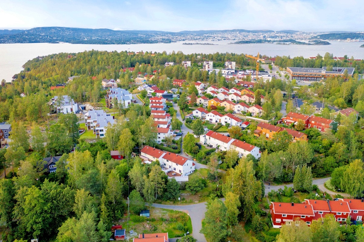 Dronebilde - Område Galleribilde