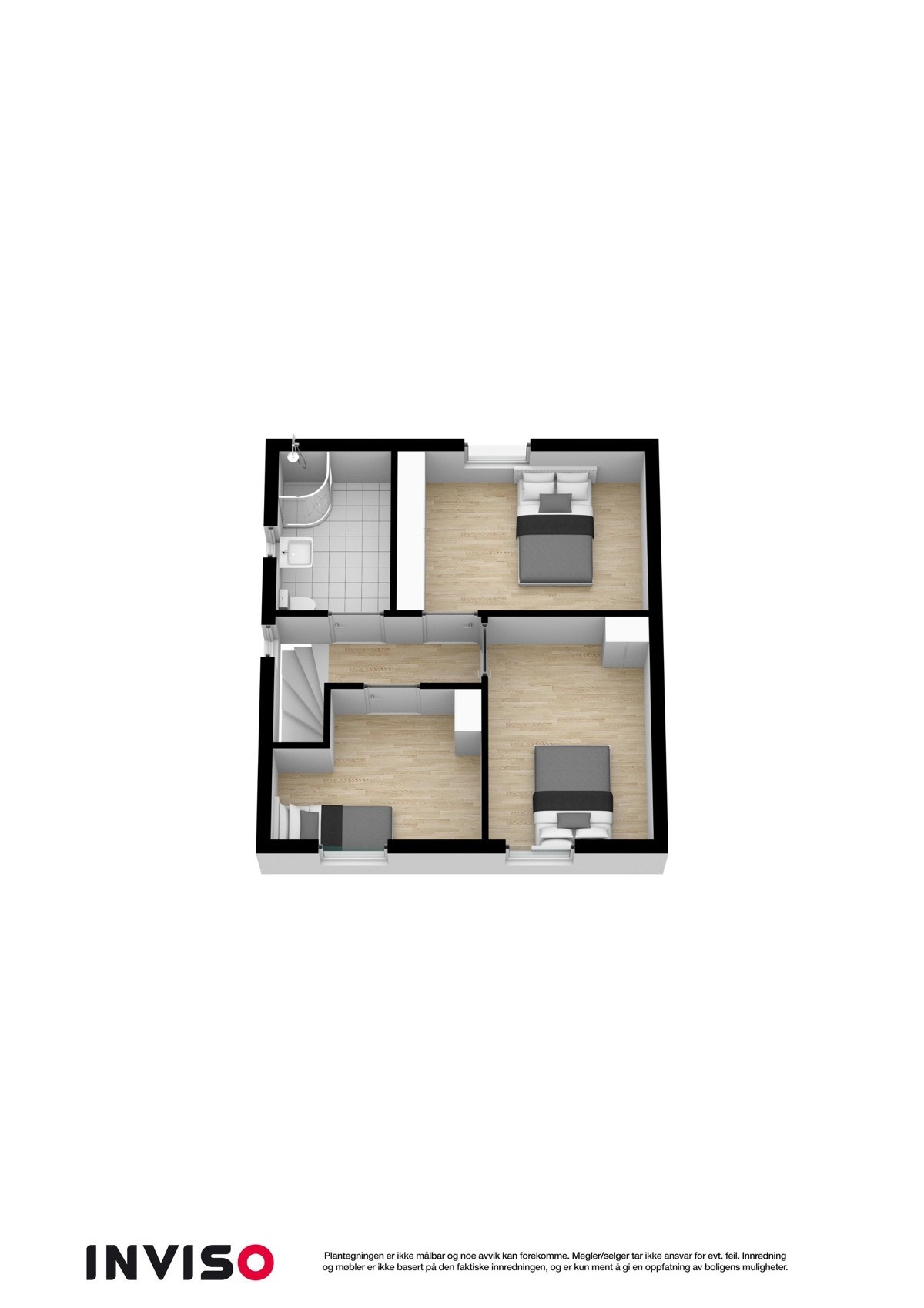 3D Plantegning - 2.etasje Galleribilde