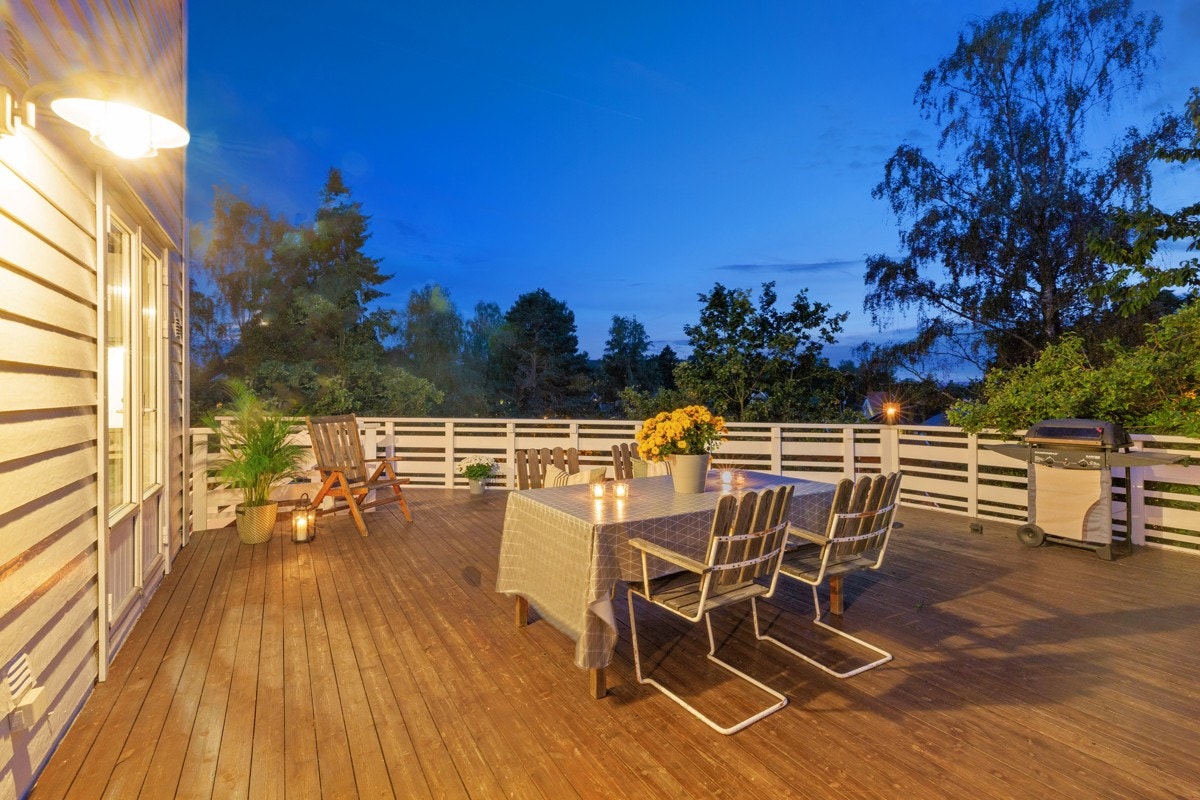 Terrasse kveld Galleribilde