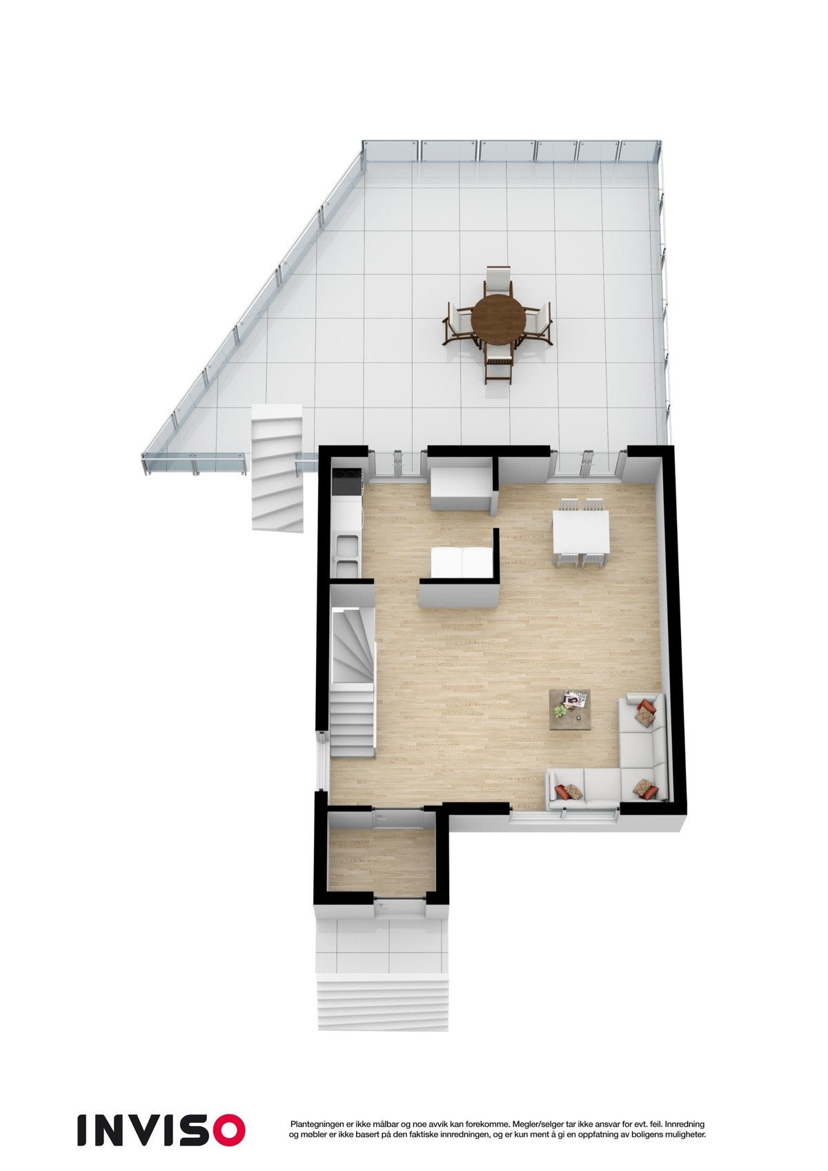 3D Plantegning - Hovedetasje Galleribilde