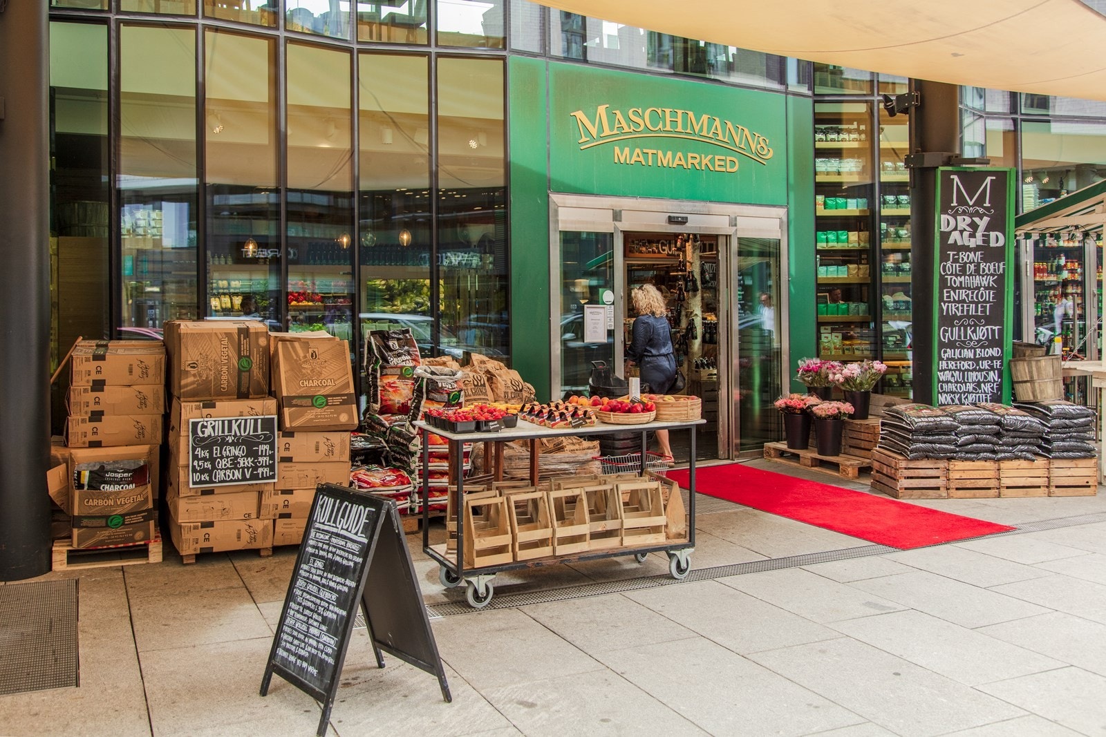 Maschmanns Matmarked rett ved Galleribilde