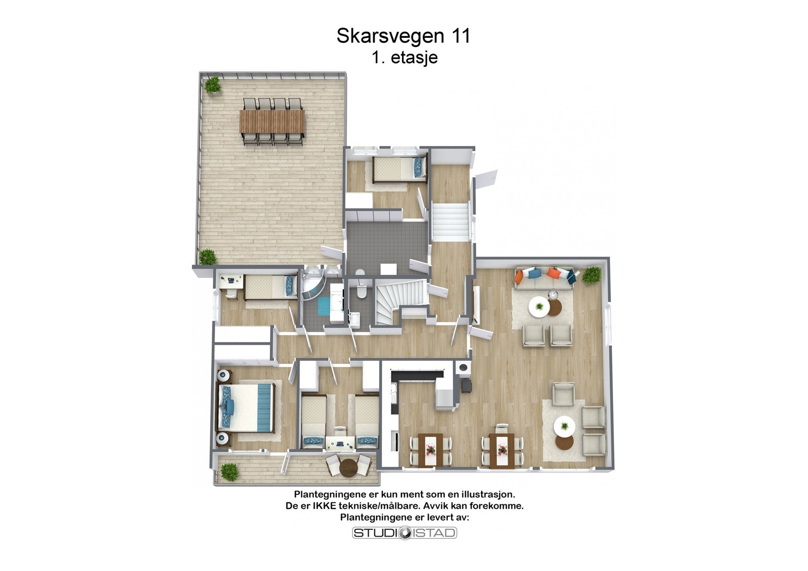 Plantegning hovedetasje Galleribilde