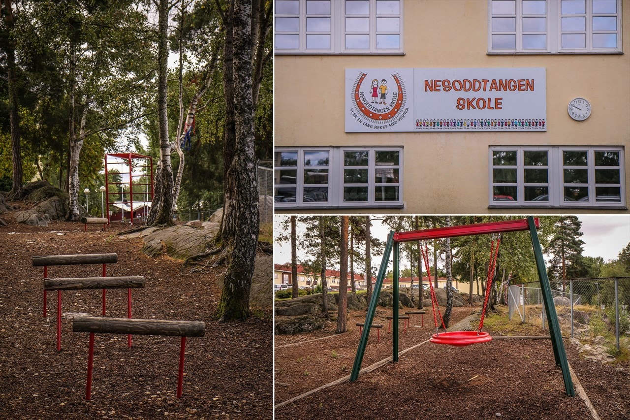 Barneskolen er 3-4 minutters gange fra huset. Galleribilde