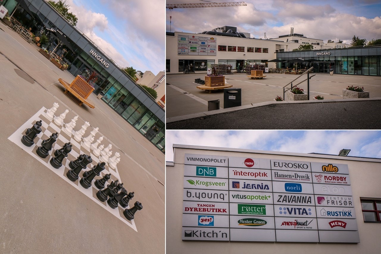 Tangen kjøpesenter 1-2 minutters gange fra huset. Galleribilde