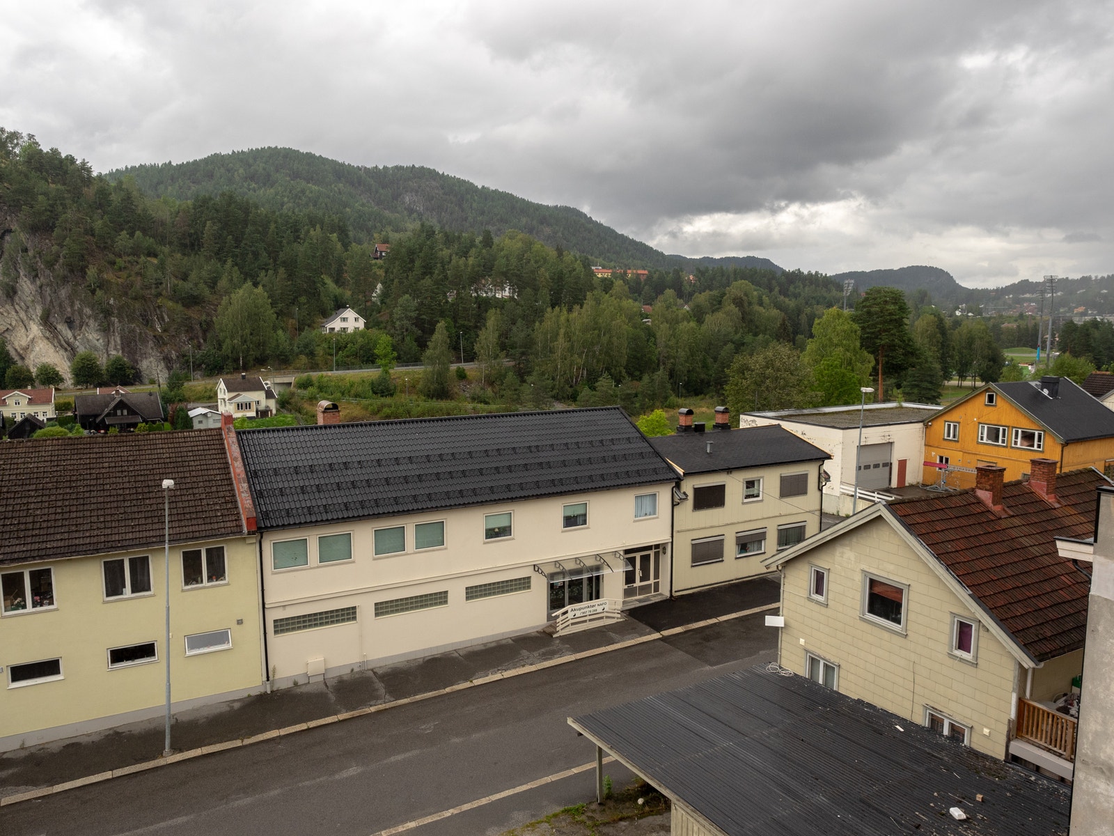 Utsikt fra ene vinduet Galleribilde