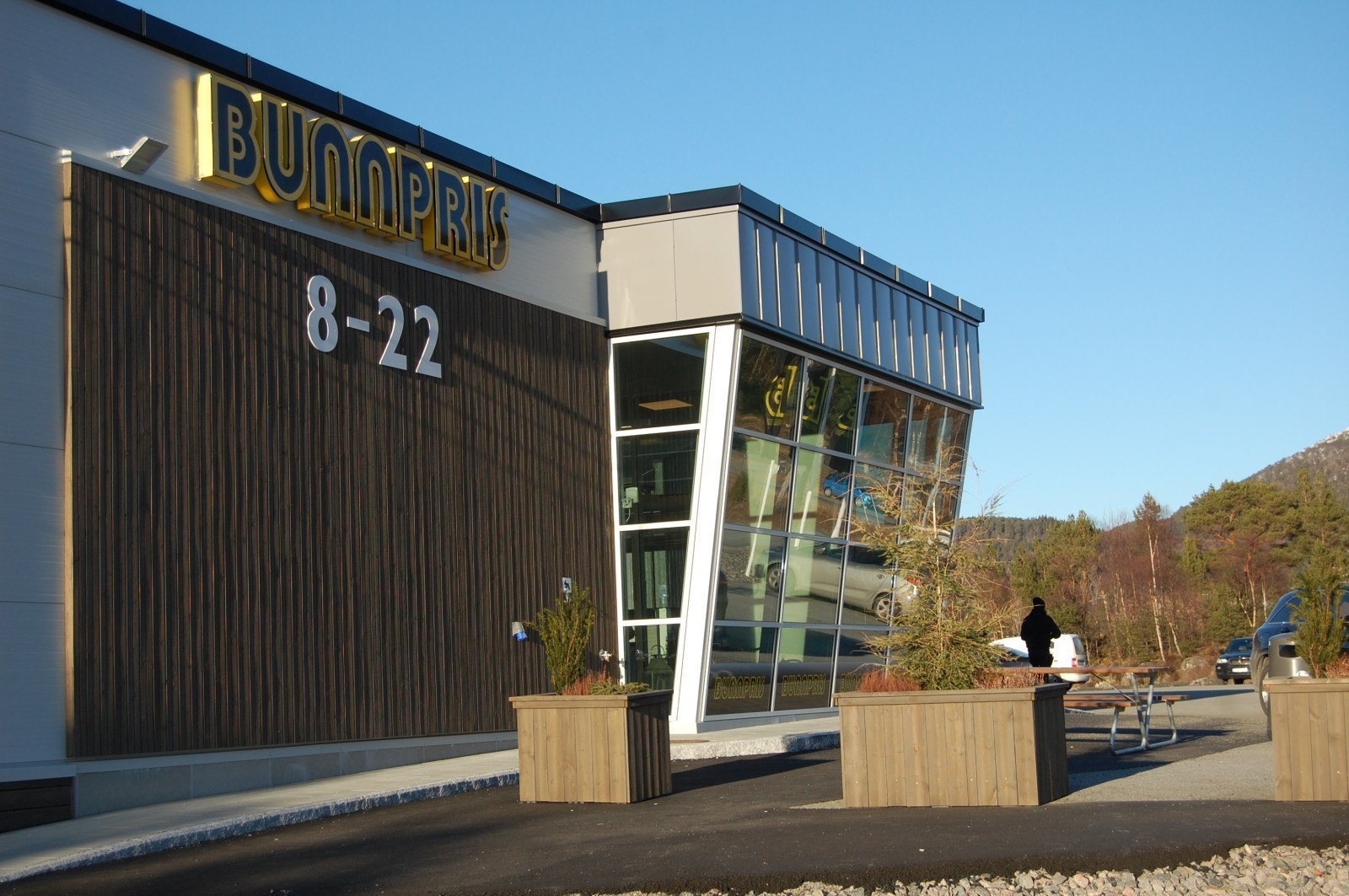 Gangavstand til daglivarehandel Galleribilde