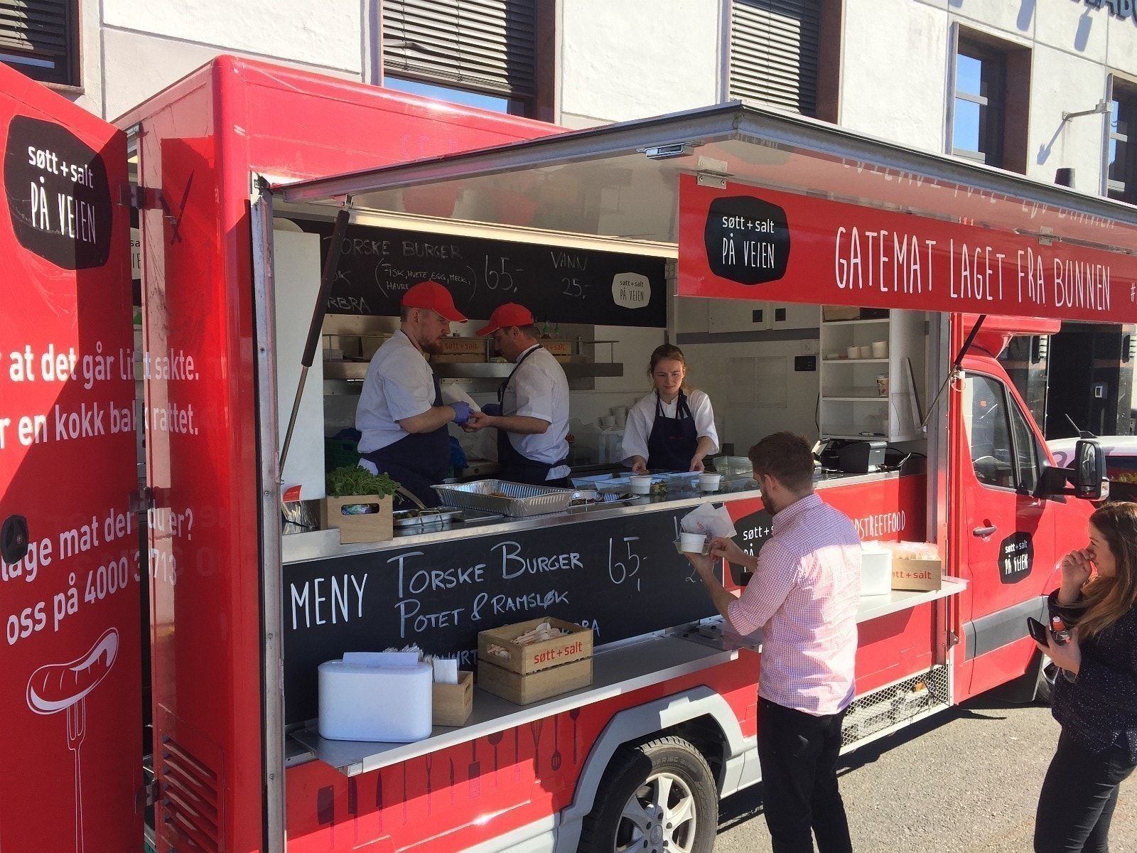 Aktiviteter på området. Her representert ved Søtt & Salt sin food-truck. Galleribilde