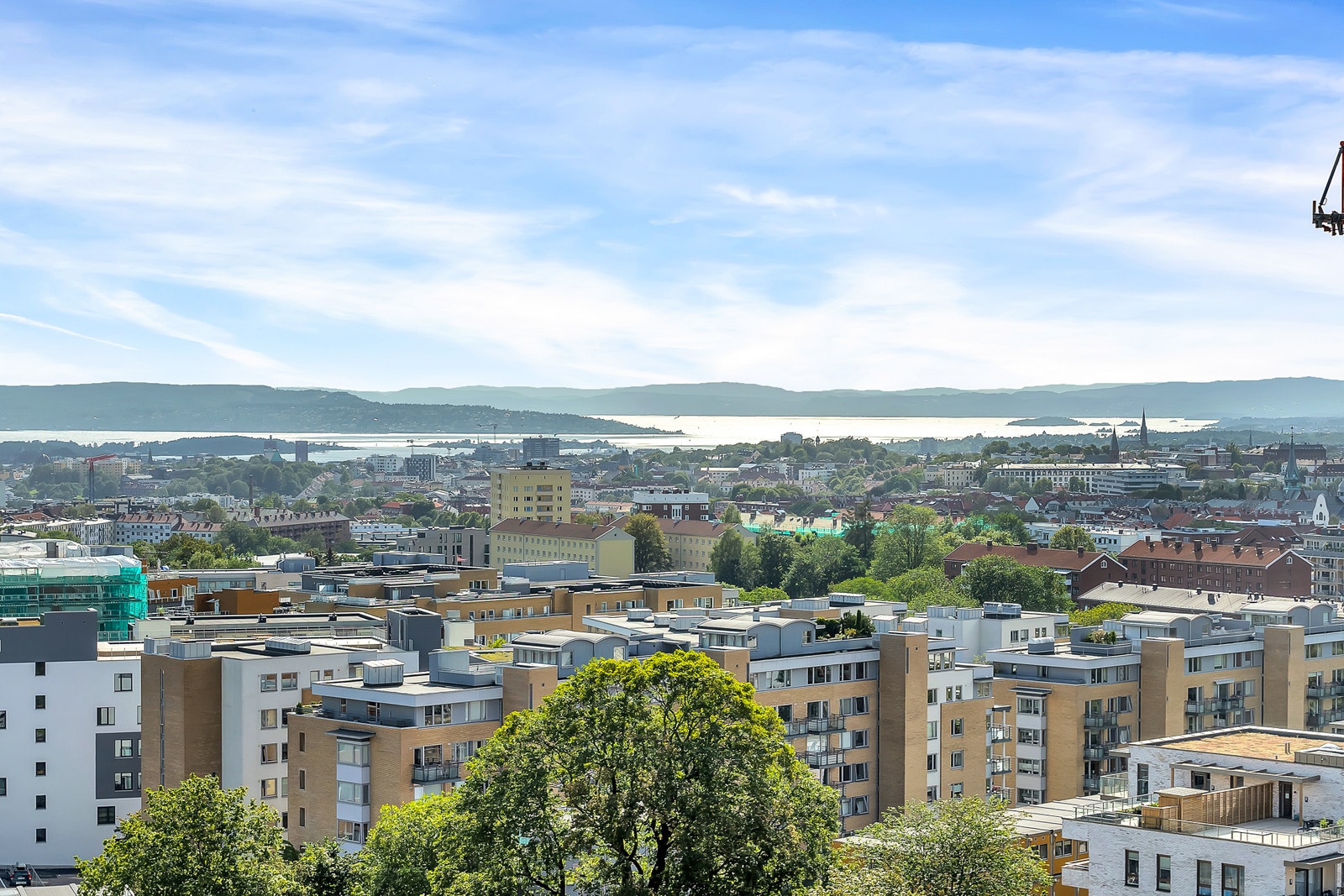 Utsikten fra takterrassen Galleribilde