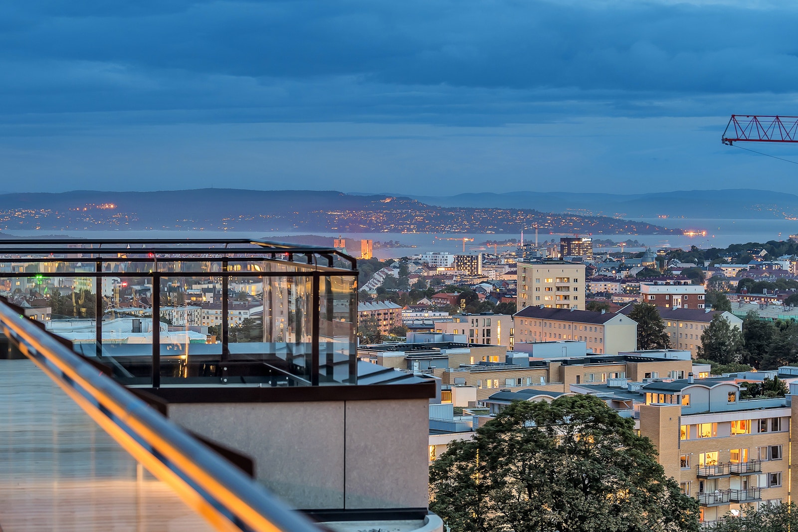 Felles takterrasse med fantastisk utsikt Galleribilde