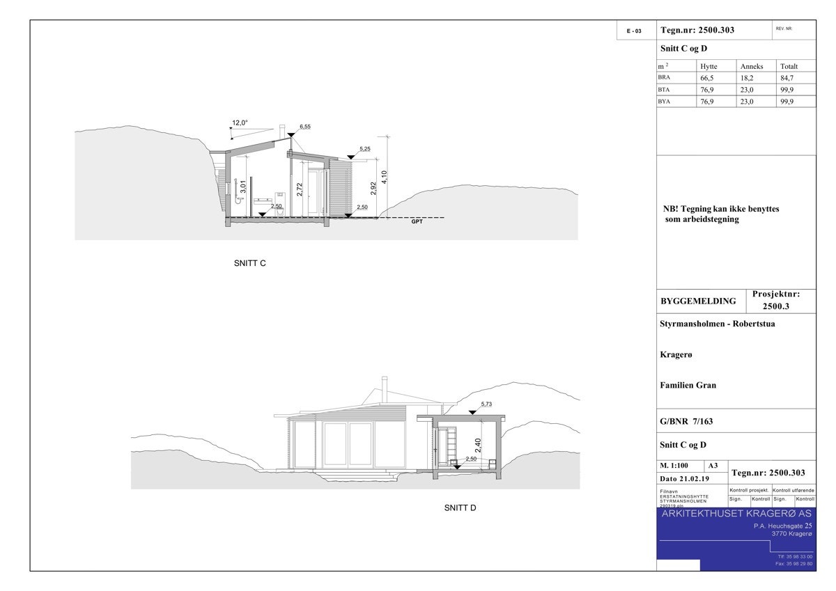 3. Snitt C og D Galleribilde