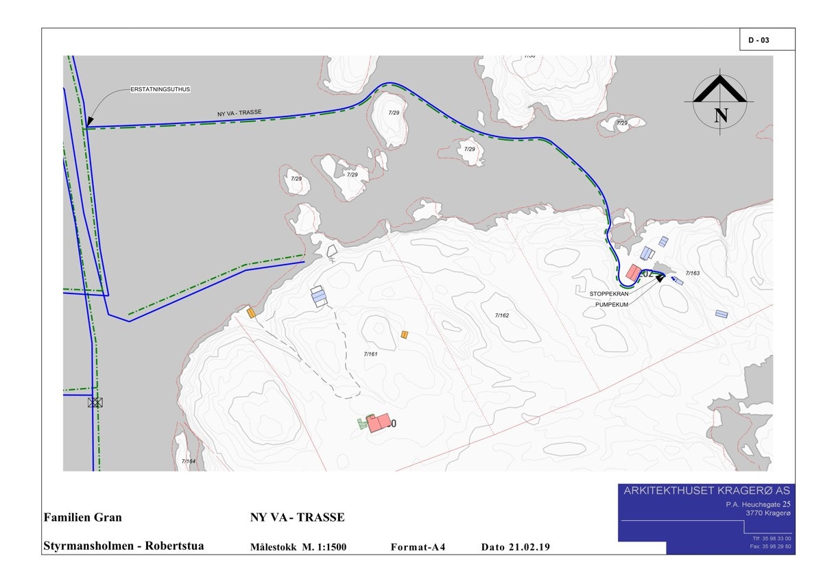 Ny vann og avløpstrasse Galleribilde