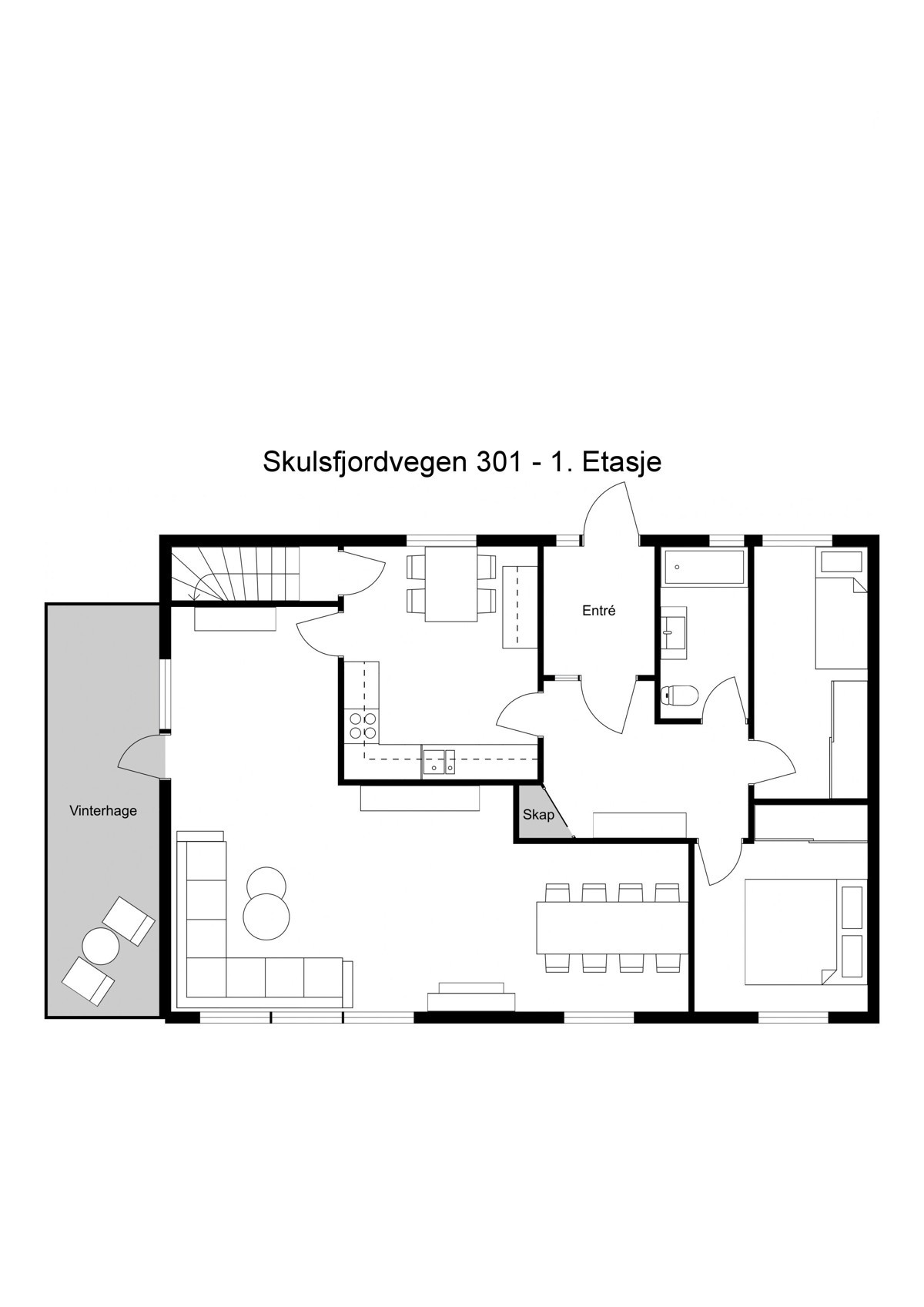 Planskisse Skulsfjordvegen 301 ny