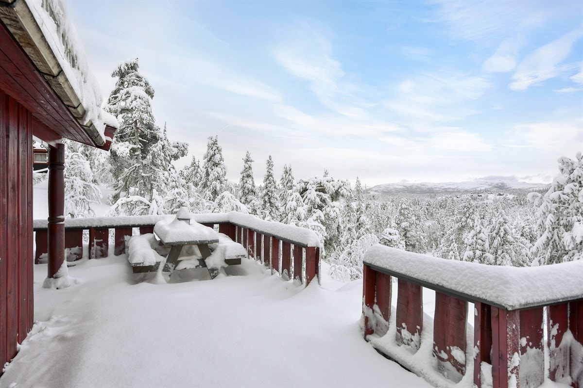 Her kan du puste ut og la hyttefreden senke seg, langt fra hverdagens kjas og mas. Galleribilde