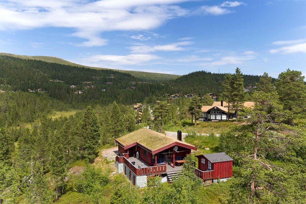 Herlig utsikt! Tomt på ca. 1 mål. Kjørevei helt frem, skiløyper utenfor døren og kort vei til Norefjell skisenter. Galleribilde