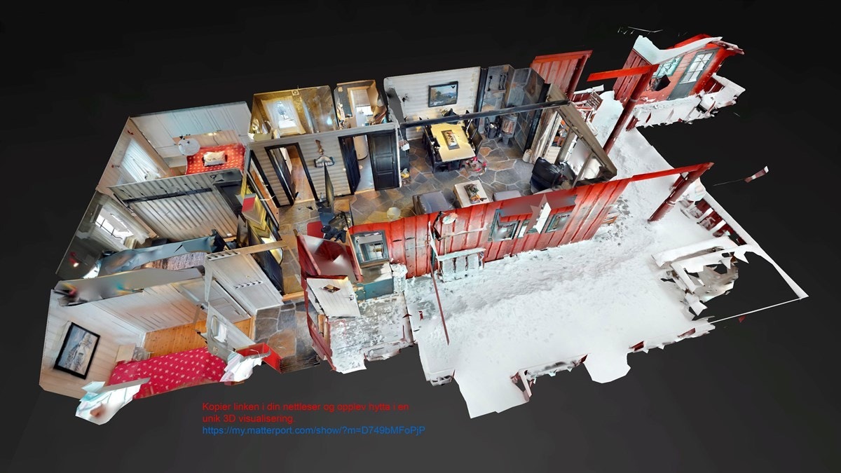 Opplev boligen i en unik 3 D animasjon. Kopier denne linken inn i din nettleser og nyt denne unike boligen! Galleribilde