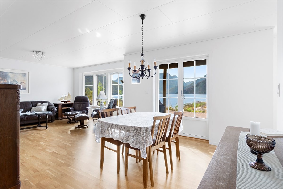 God plass til salong og spisestue Galleribilde