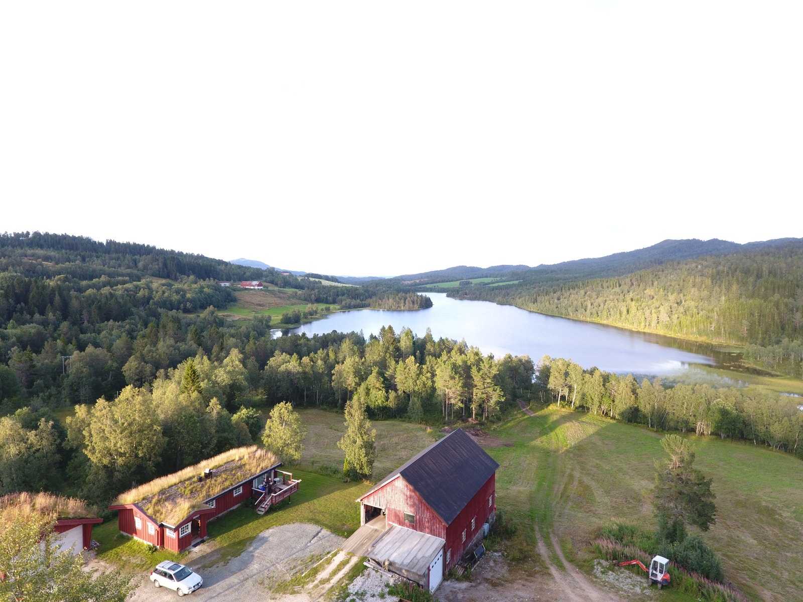 Langvatnet i fugleperspektiv Galleribilde