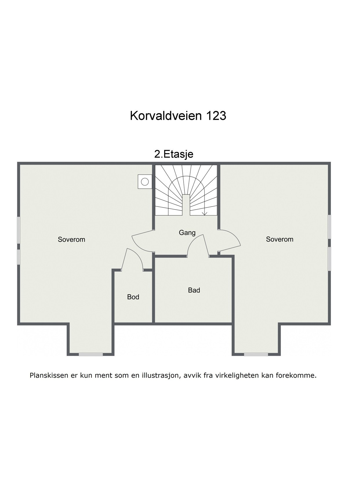 Plantegning 2. etasje. Galleribilde