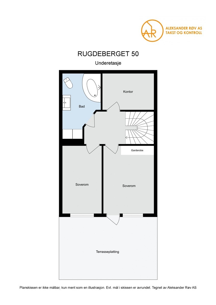 Plantegning - Underetasje. Galleribilde