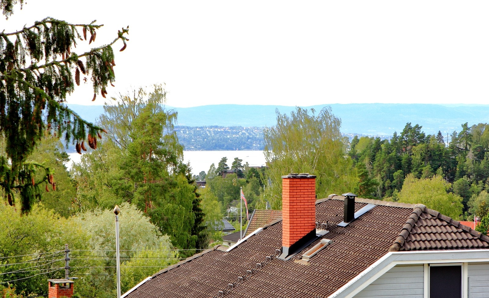 Utsikt fra terrassen Galleribilde