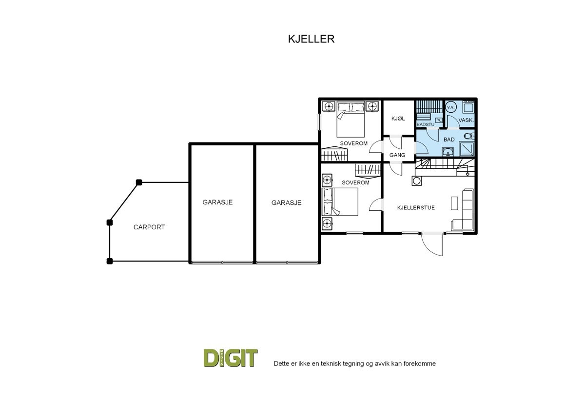 Plantegning Galleribilde