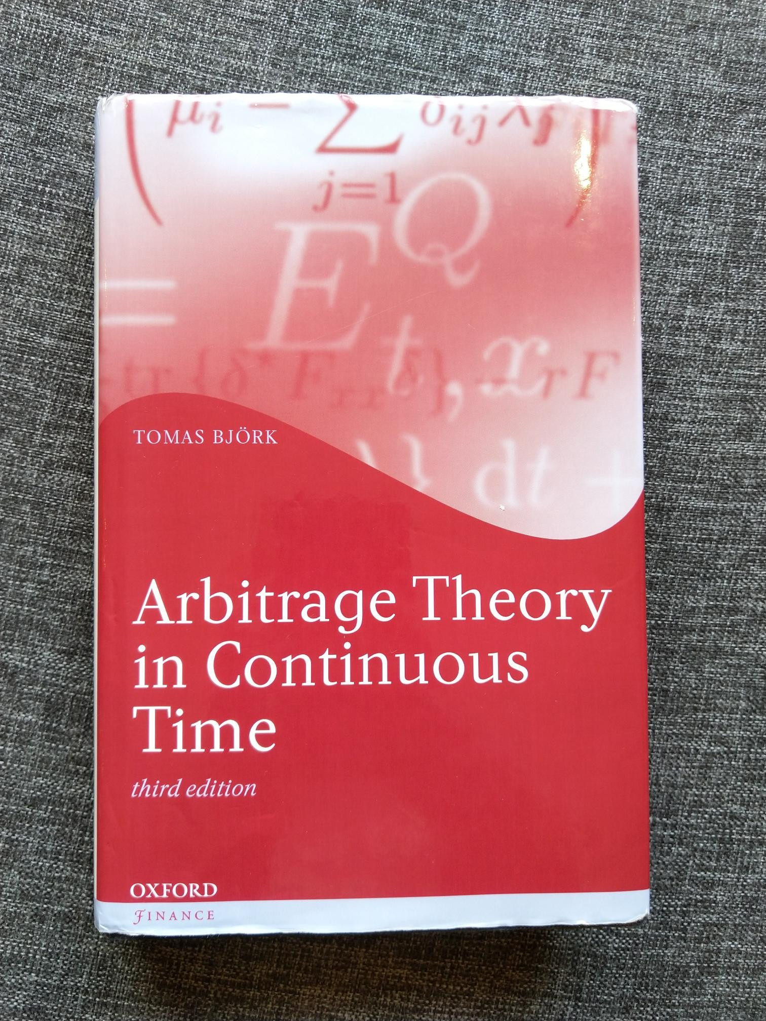 Arbitrage Theory In Continuous Time Finnno - 