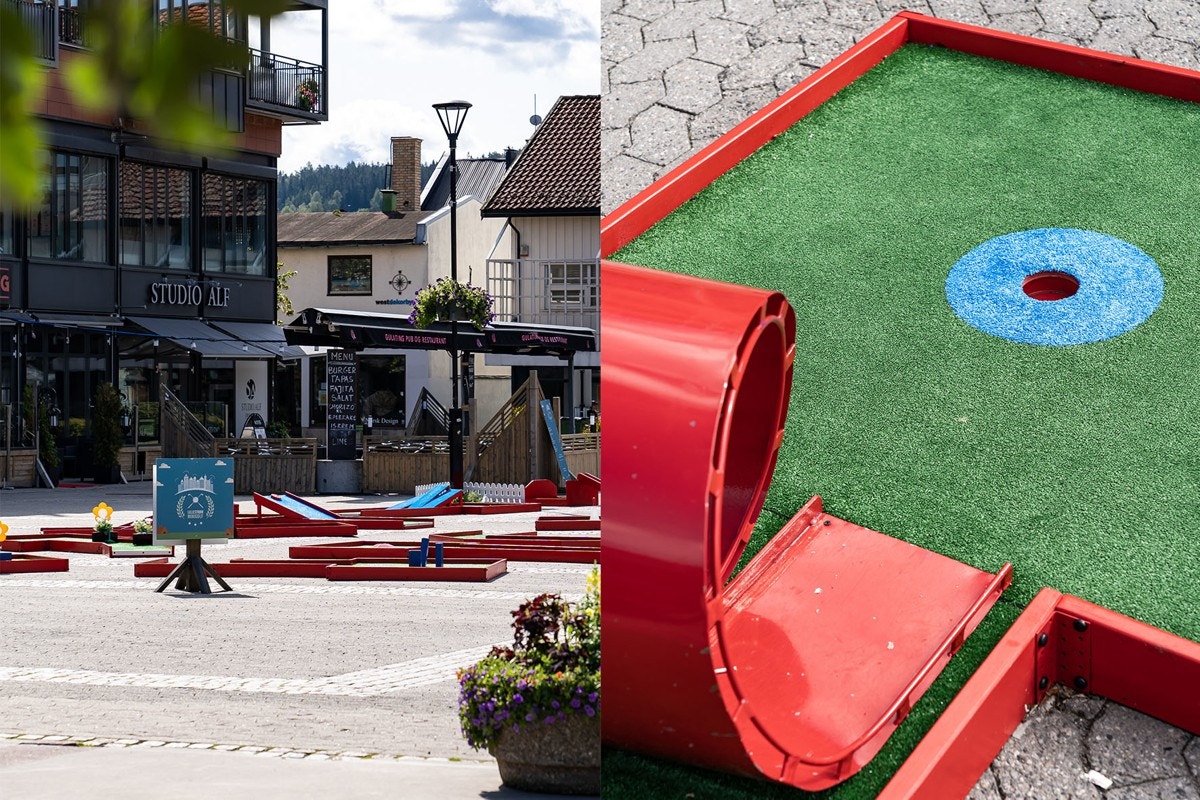 Opplev Lillestrøm - prøv minigolf på Torvet! Galleribilde