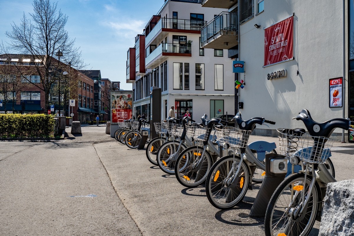 Sykkelbyen Lillestrøm har egen bysykkelordning. Ordningen ble etablert allerrede i 2013. Galleribilde