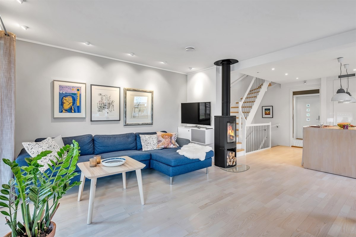 Rommet er lyst og innbydende med delikate fargevalg. Galleribilde