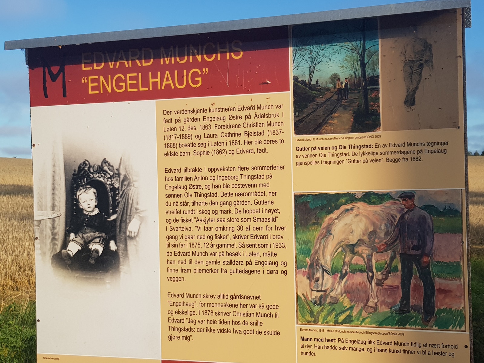 Fotopunkt mot Edvard Munch s fødested Galleribilde