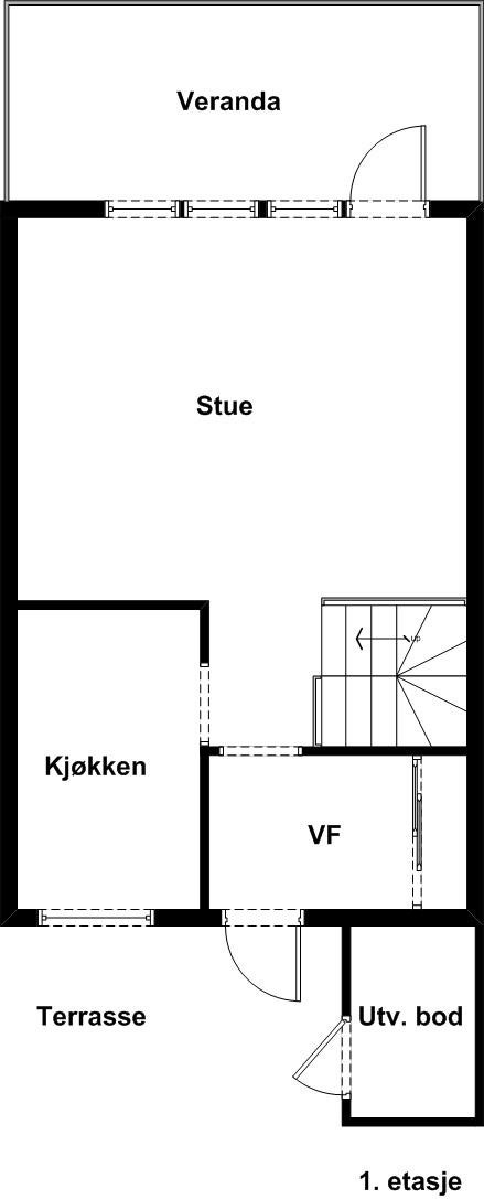 Planskisse 1 etasje Galleribilde