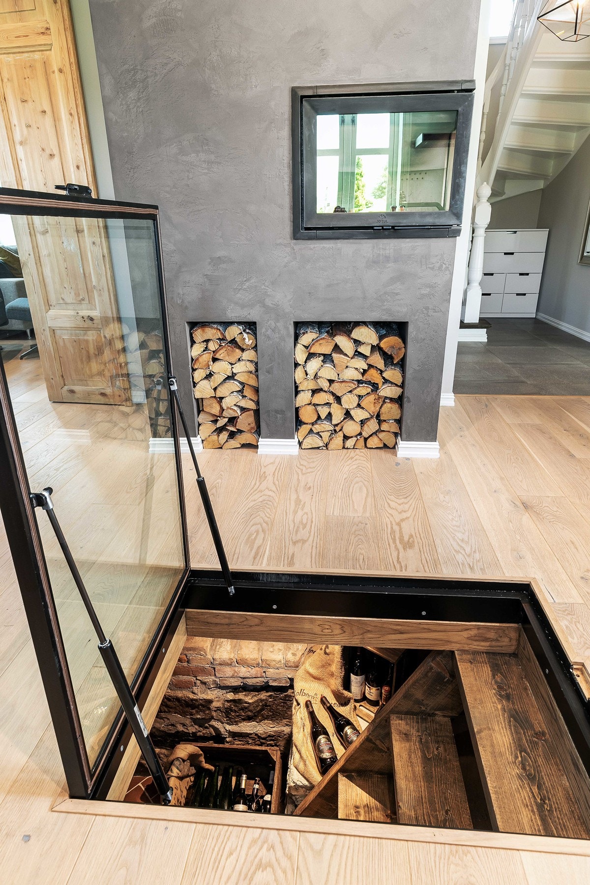 Vinkjelleren er på ca. 8 kvm. Galleribilde