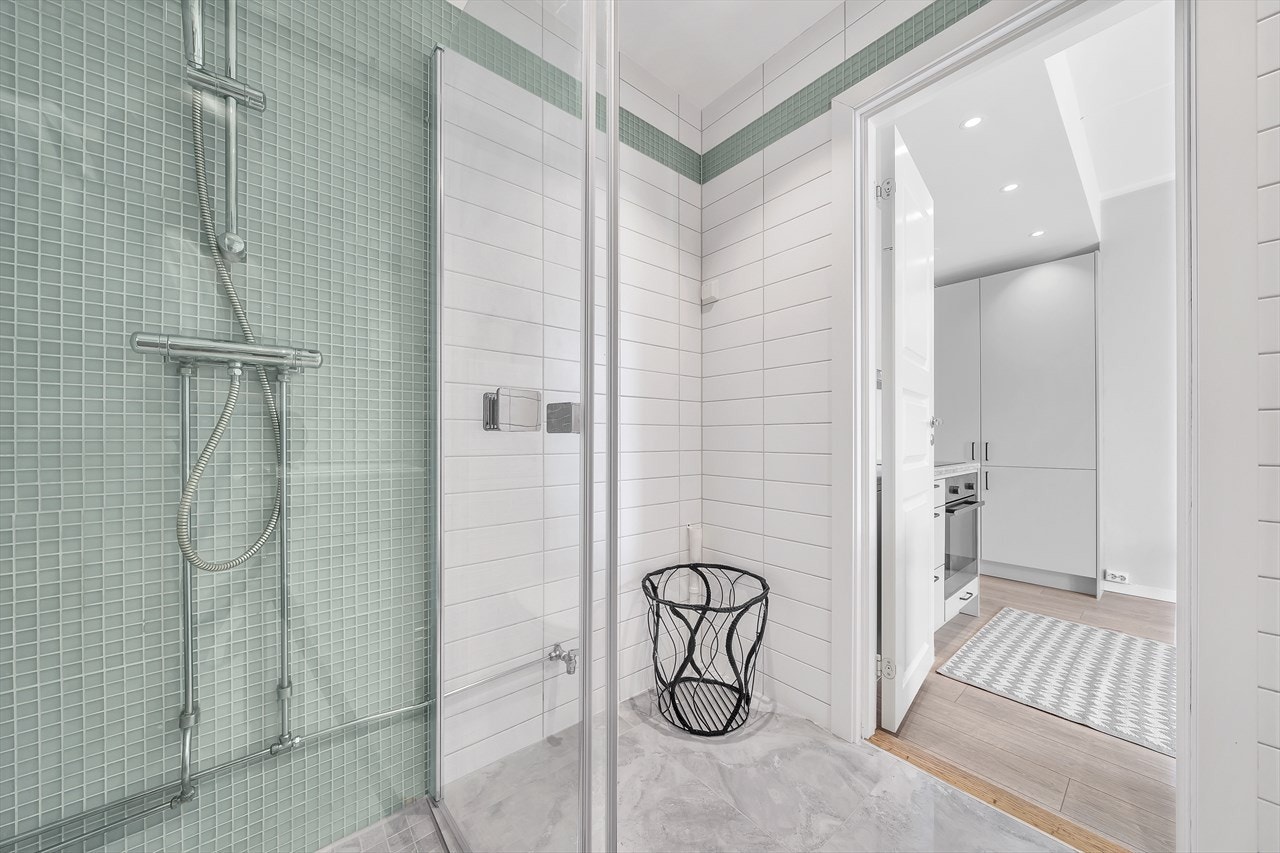 Det er opplegg for vaskemaskin. Galleribilde